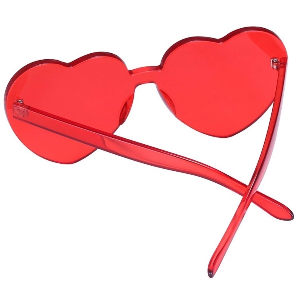 ✨THE AND! RED RIMLESS HEART SUN GLASSES *NWT* ✨ - Picture 7 of 7